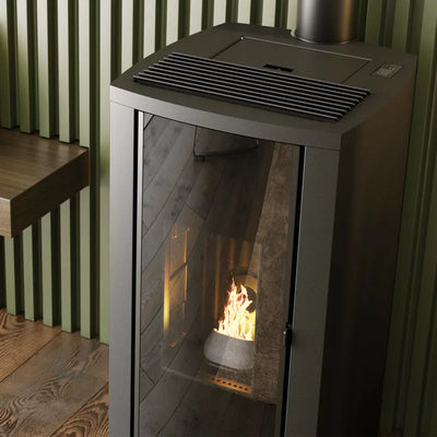 Poêle à Granulés Étanche Cristallo Silenzio Up - 9,2 Kw