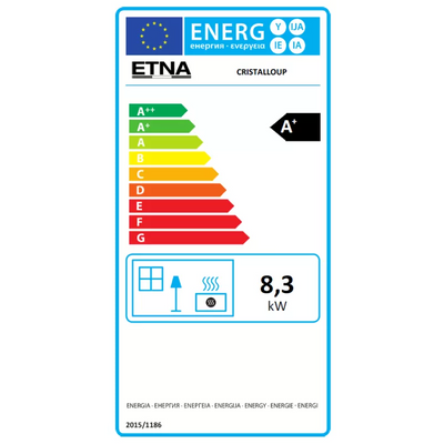 Poêle à Granulés Étanche Cristallo Silenzio Up - 9,2 Kw